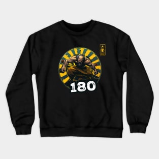 Darts 180 Onehundredandeigthy Yellow Game Champ Crewneck Sweatshirt